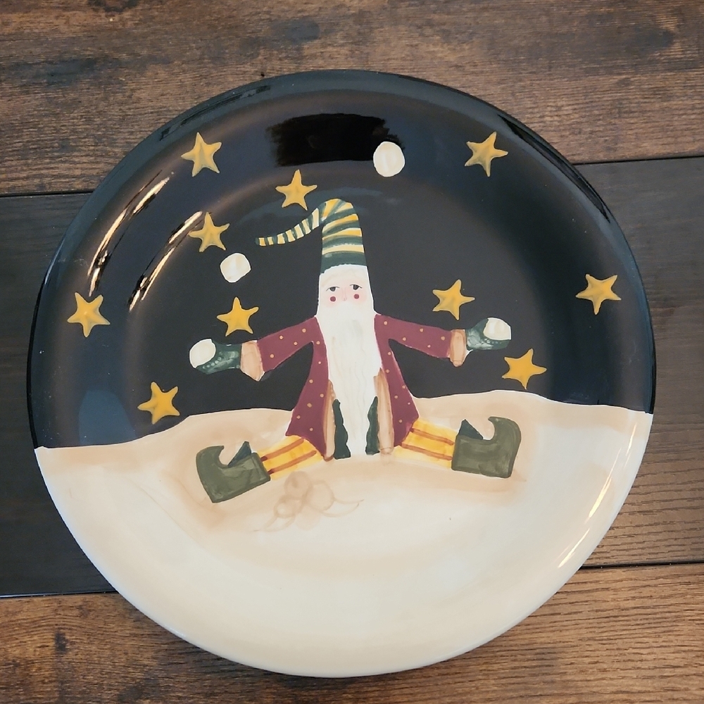 Festive Santa Decorative Plate